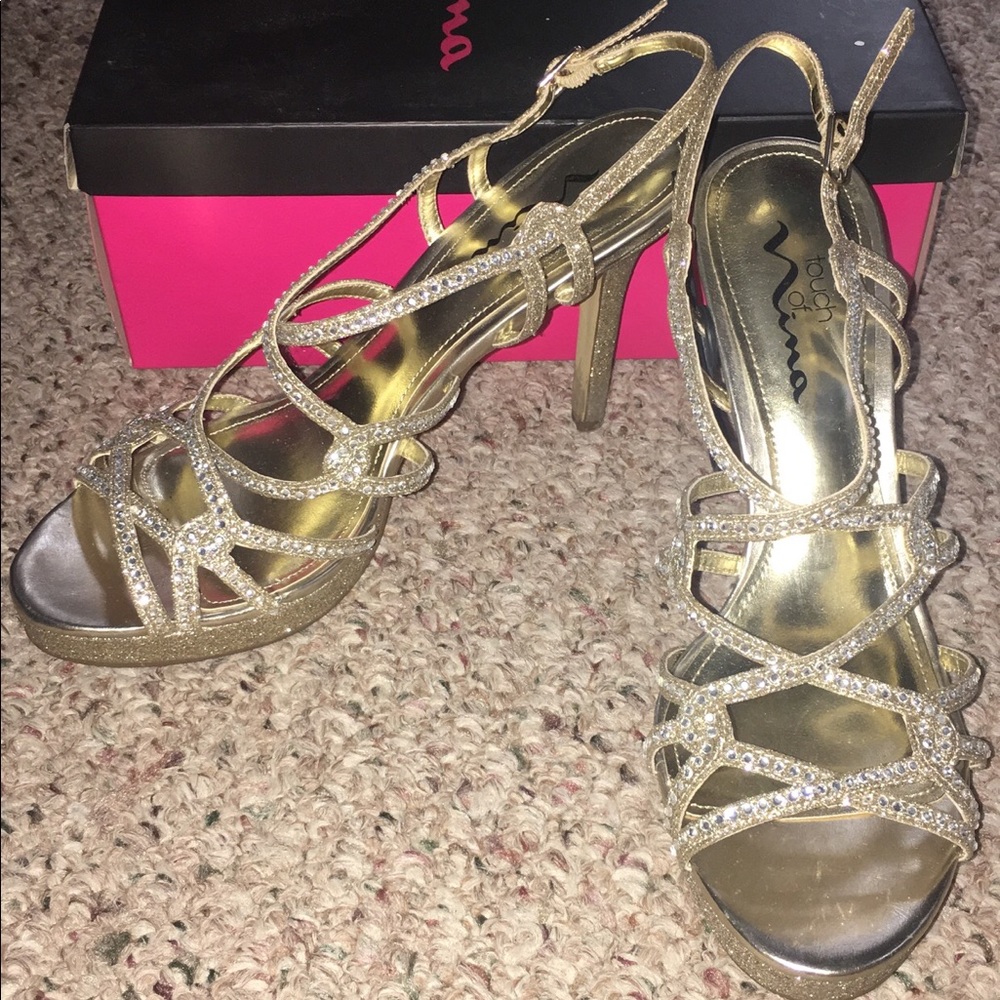 Gold heels